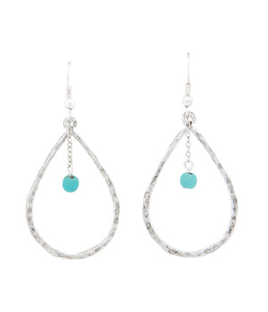 TURQUOISE AND SILVER EARRINGS