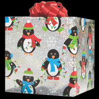 Penguin & Lights Dazzle Roll Wrap